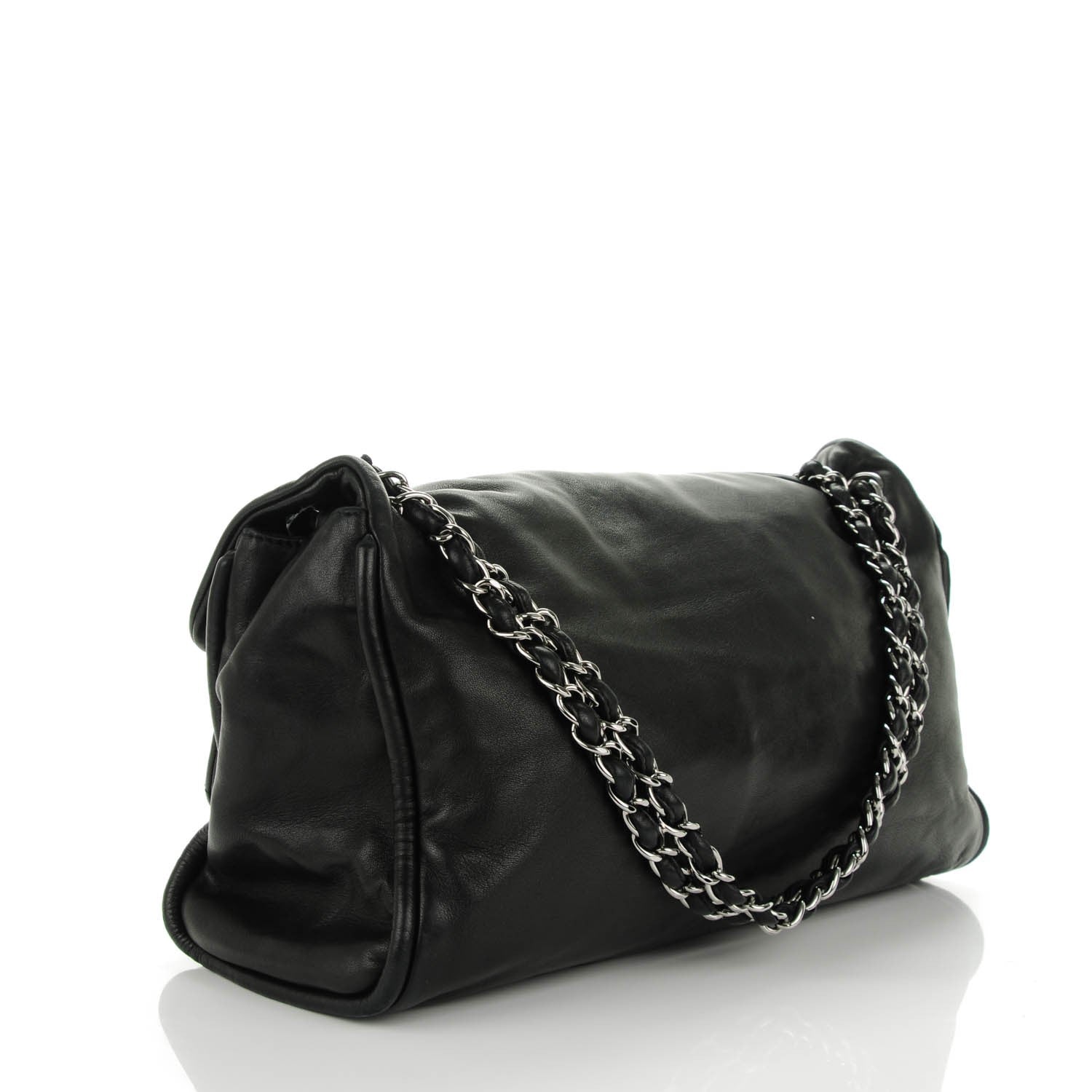 Chanel Lambskin Jumbo Mademoiselle Double Flap Black 3 of 8