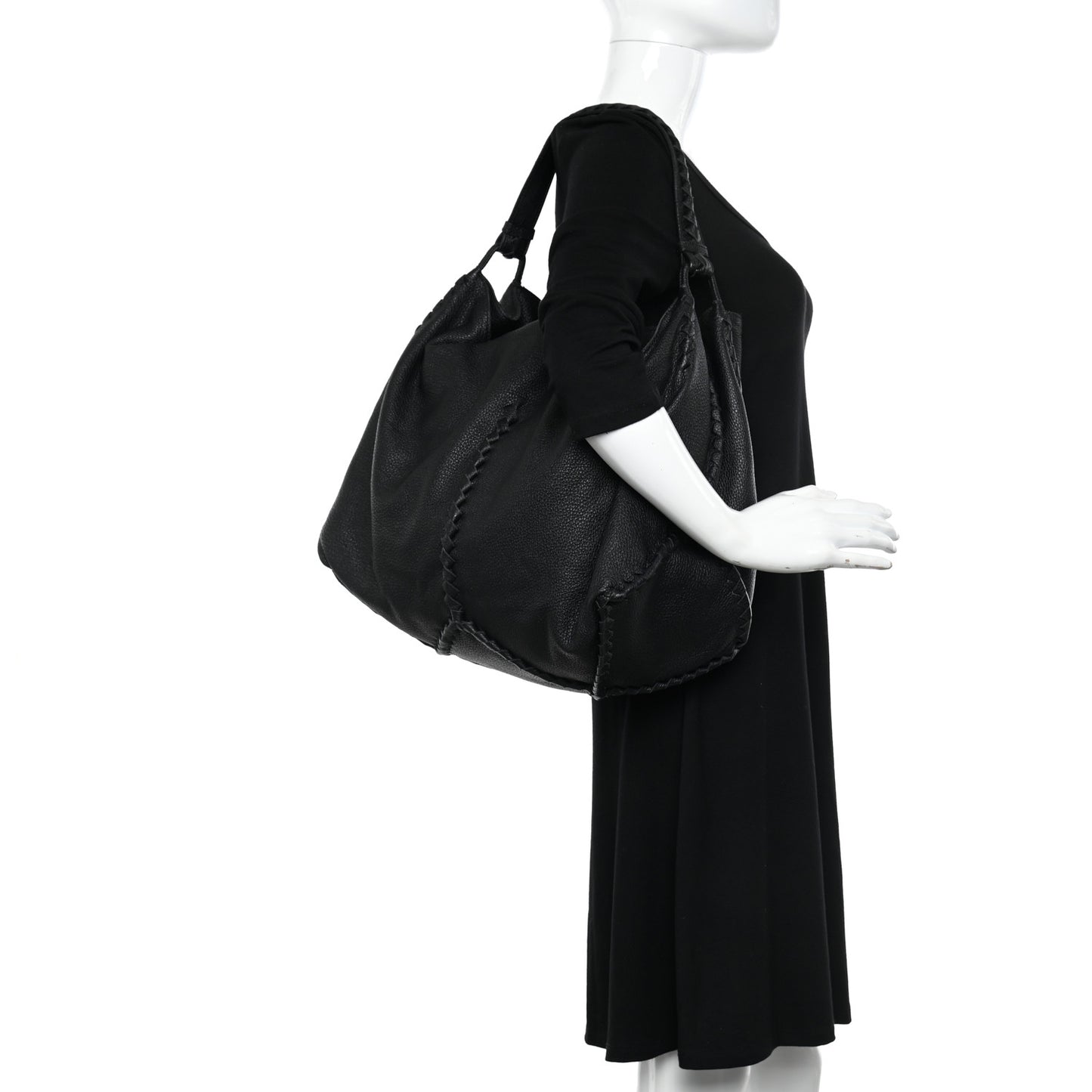Cervo Deerskin Hobo Black