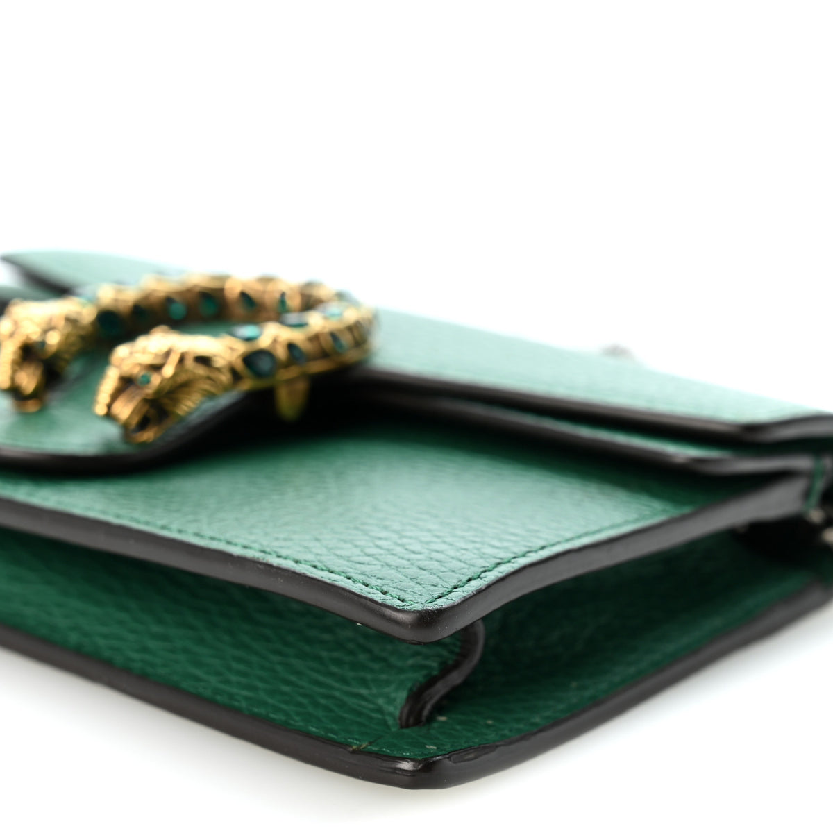 Gucci Calfskin Super Mini Dionysus Shoulder Bag Emerald 9 of 10