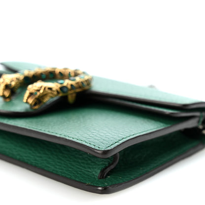 Gucci Calfskin Super Mini Dionysus Shoulder Bag Emerald 9 of 10