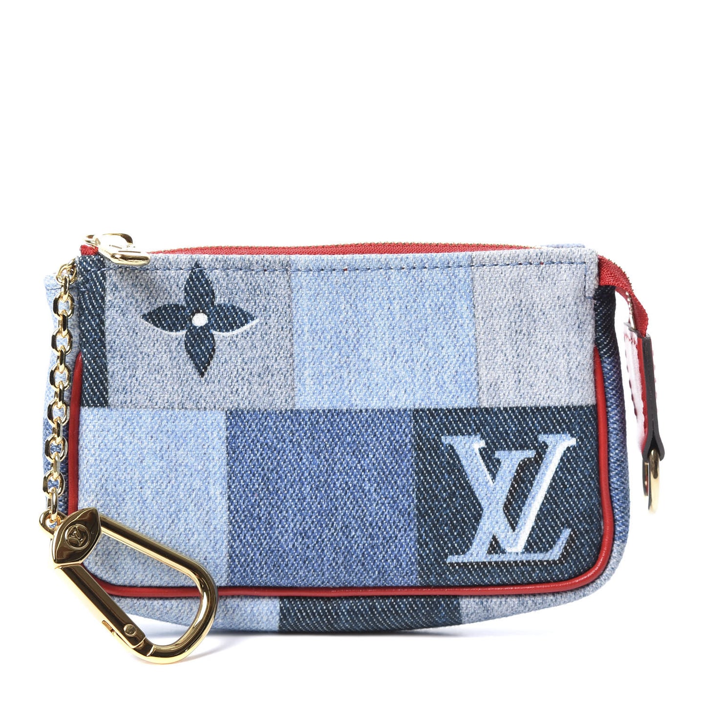 Denim Micro Pochette Accessories Denim Rouge