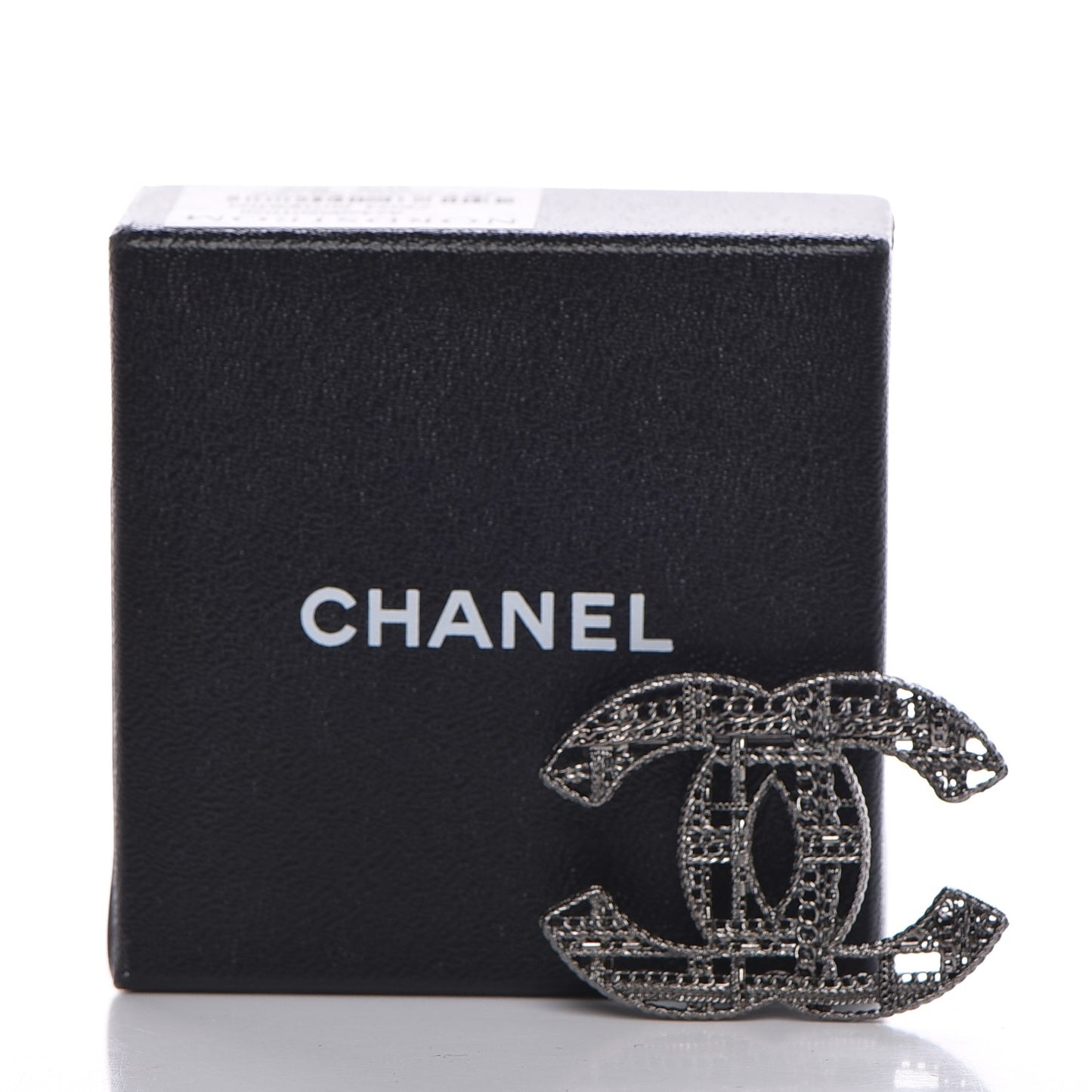 Ruthenium Chain CC Brooch