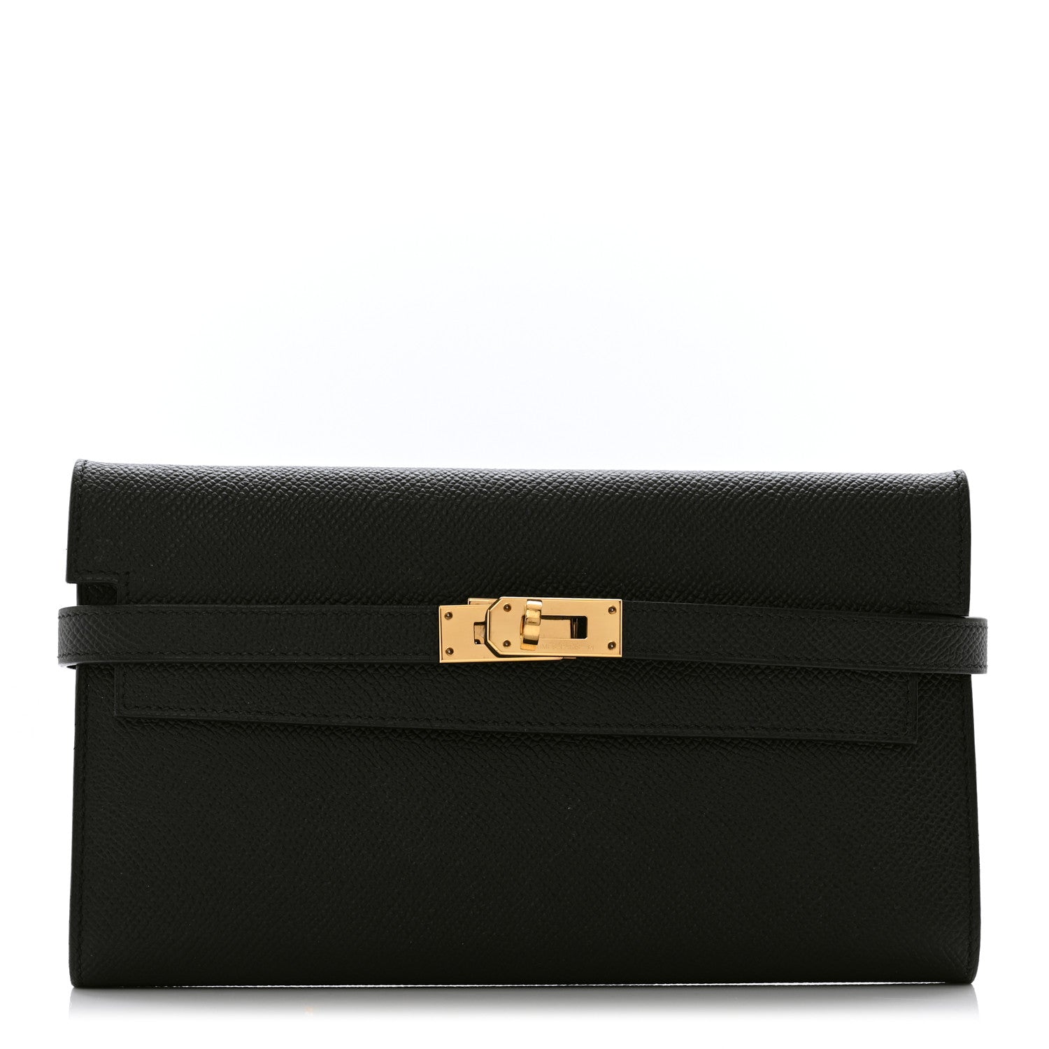 Hermes Epsom Kelly Longue Wallet Black 1 of 10