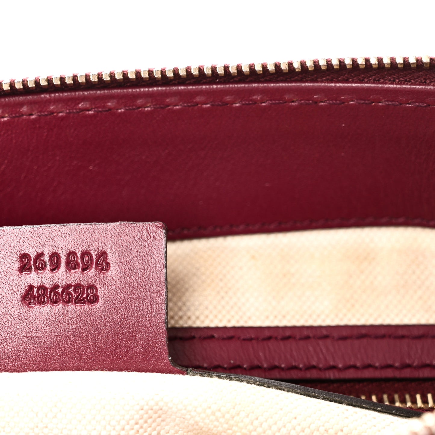 Monogram Web Mayfair Top Handle Satchel Beige Pink