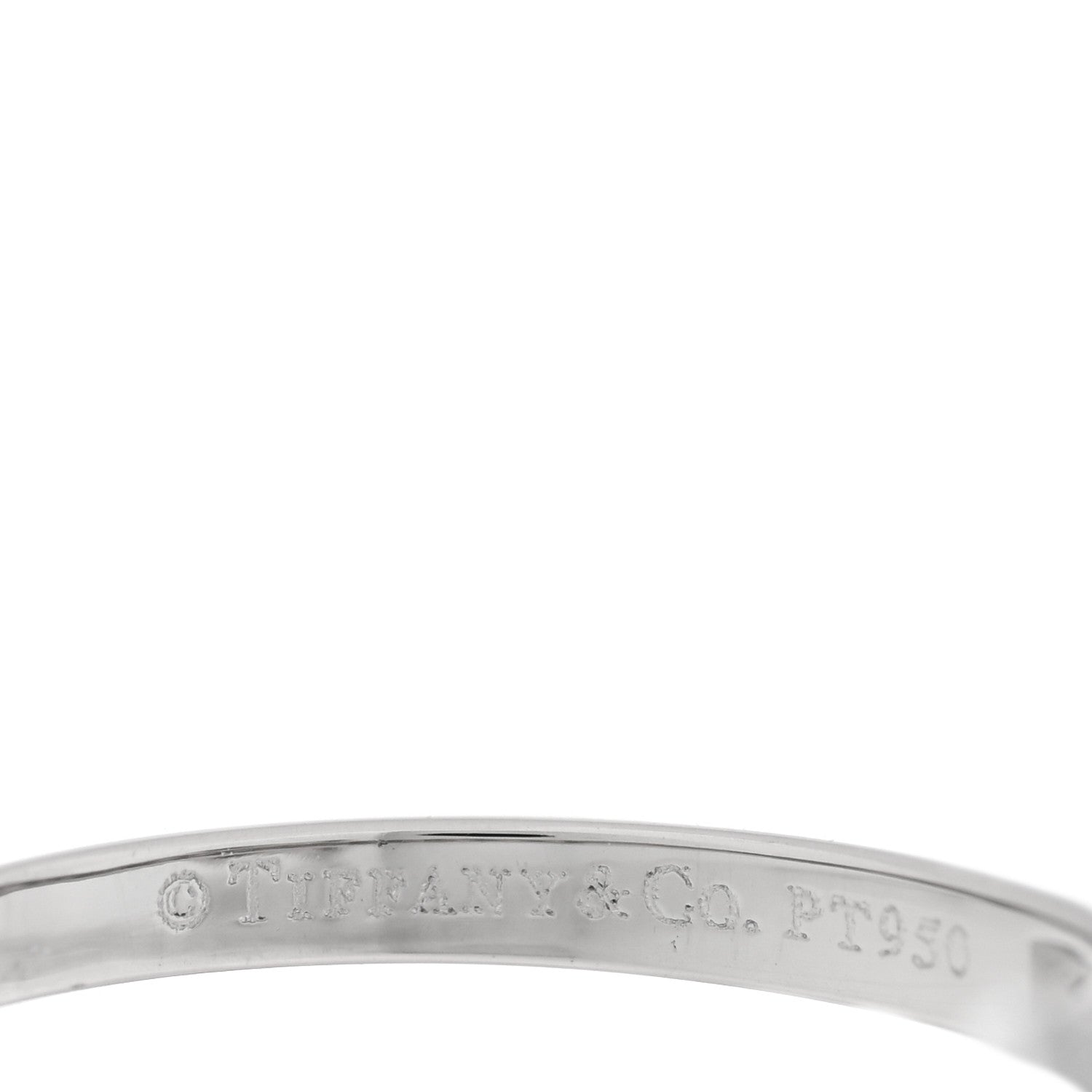Tiffany Platinum Diamond .72ct Ribbon Engagement Ring 52 6 4 of 4