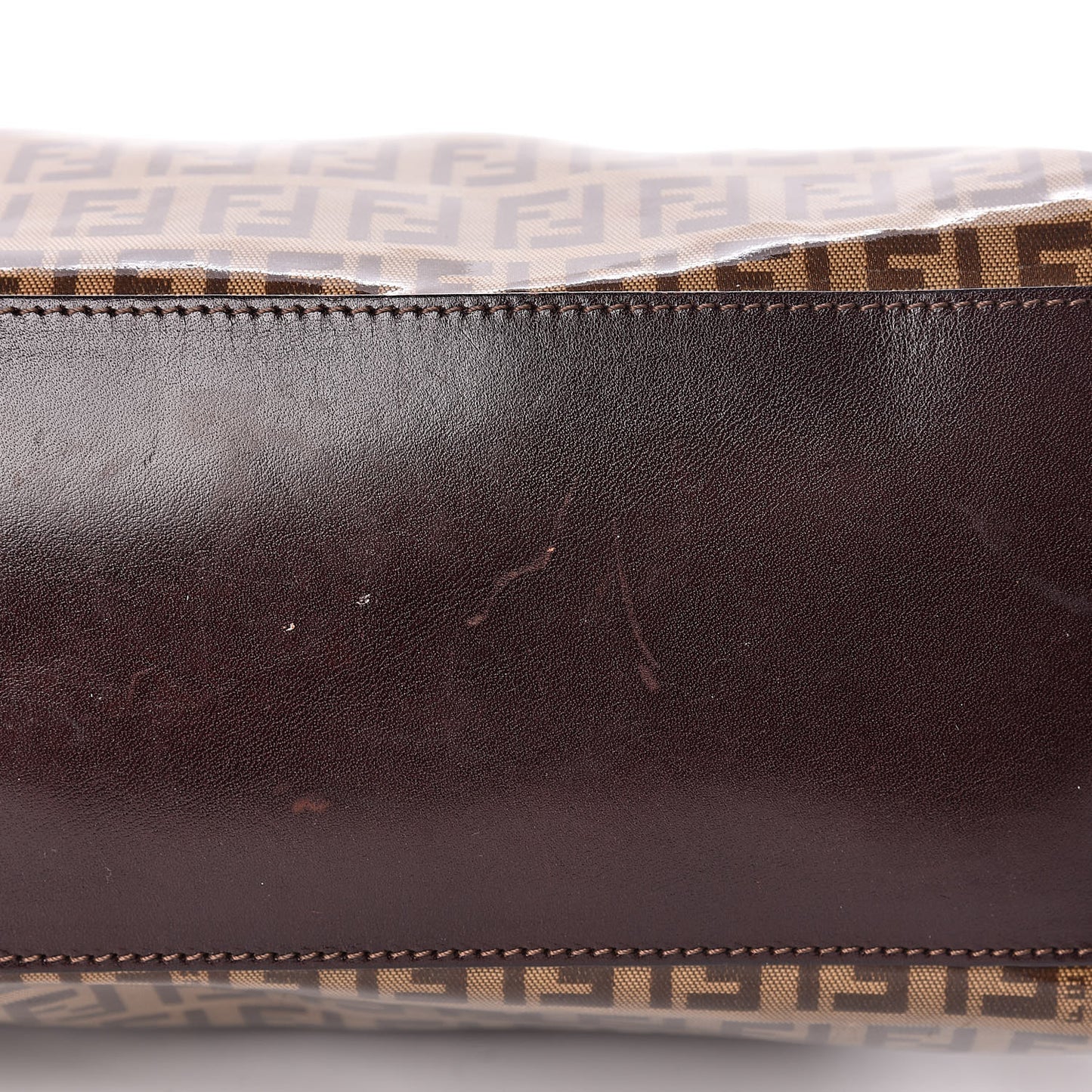 Vinyl Zucchino Shoulder Bag Tobacco