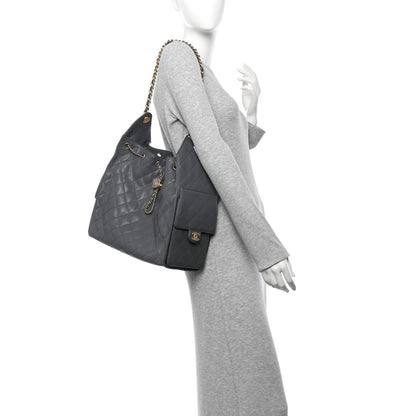 Chanel Caviar Quilted Medium Chanel 25 Handbag Dark Gray 2 of 11