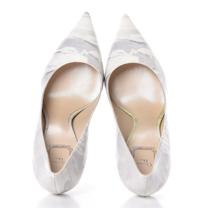 Christian Dior Patent Cherie Pointy Toe 100mm Pumps 37 Mist 5 of 14