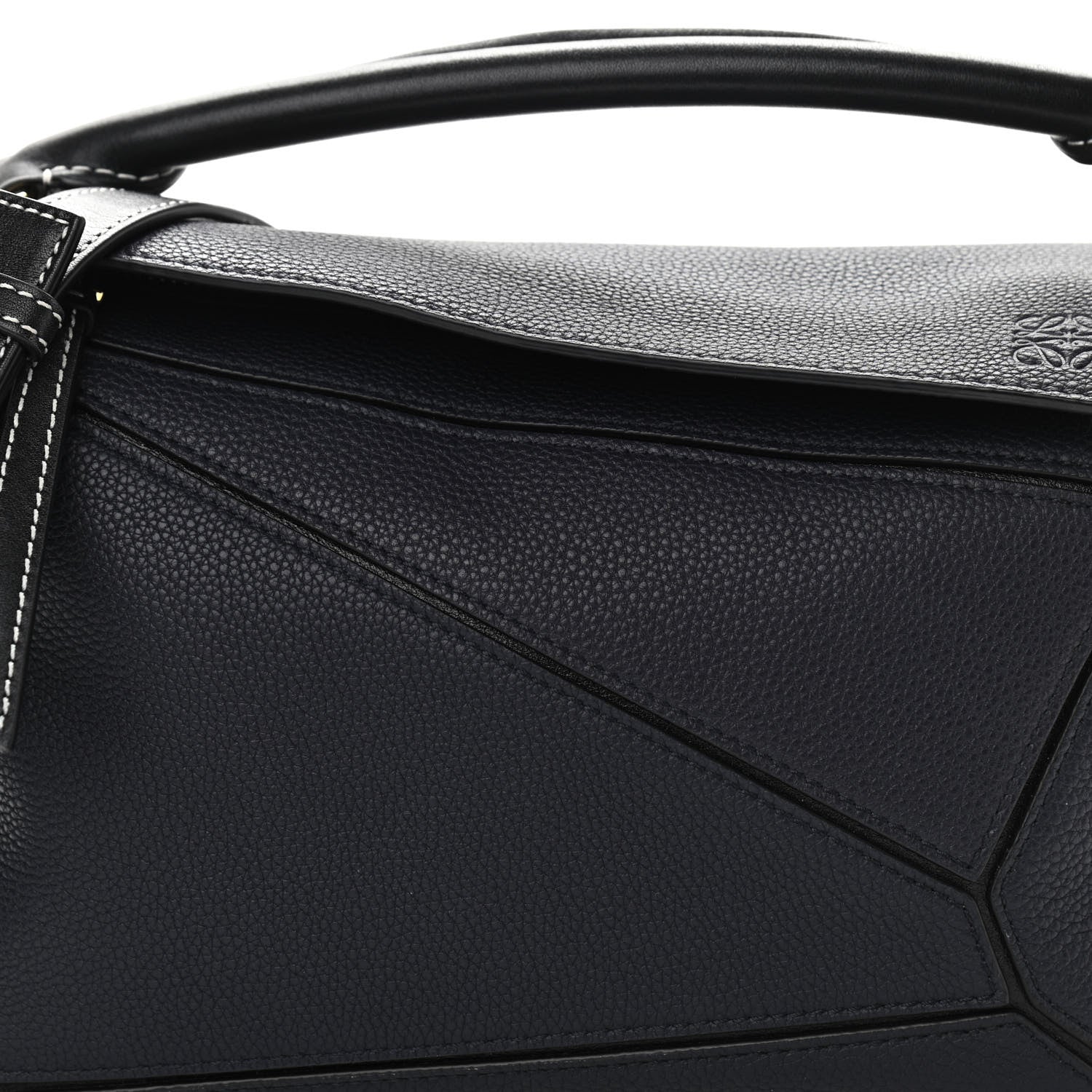 Loewe Calfskin Small Puzzle Bag Midnight Blue Black 7 of 10