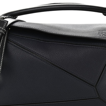 Loewe Calfskin Small Puzzle Bag Midnight Blue Black 7 of 10