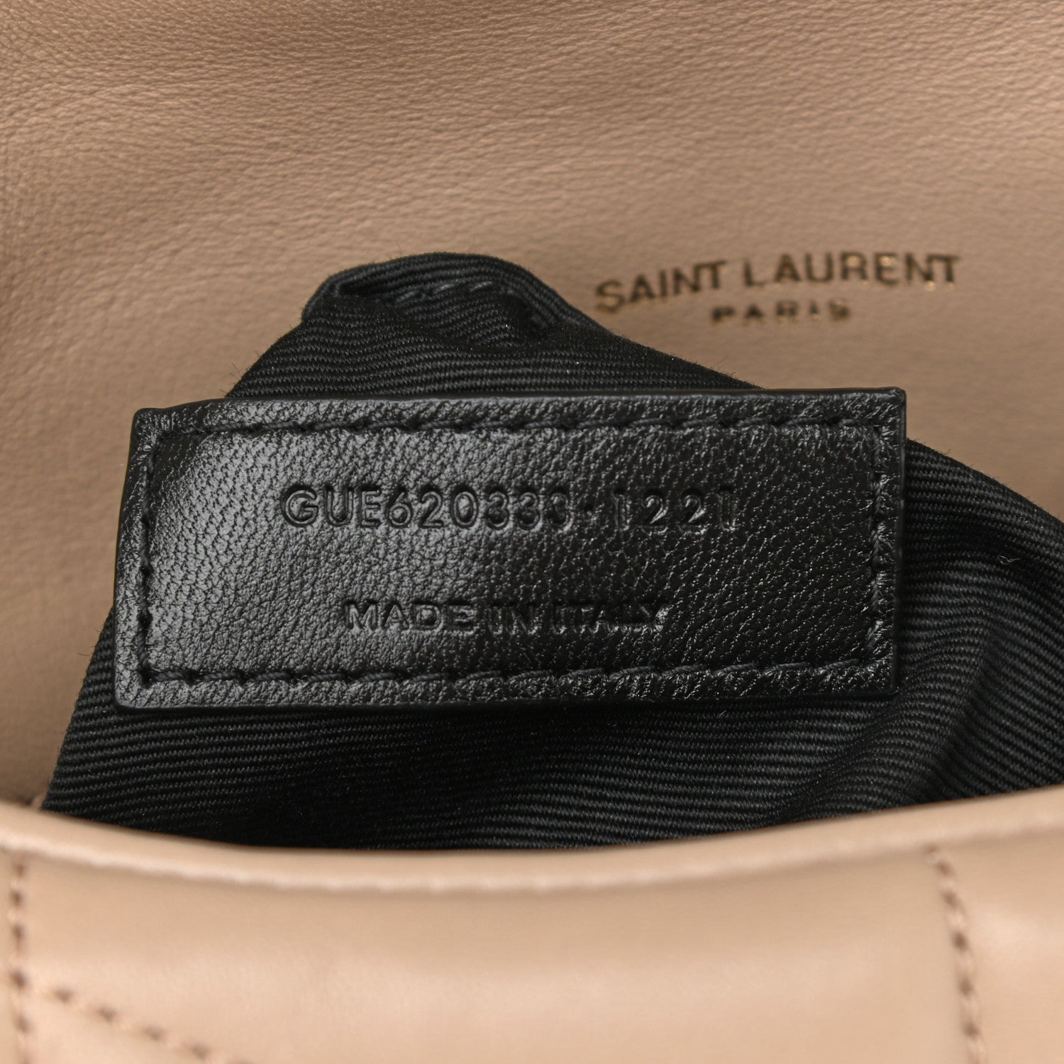 Saint Laurent Lambskin Quilted Toy Loulou Puffer Monogram Chain Satchel Nude Powder 8 of 12
