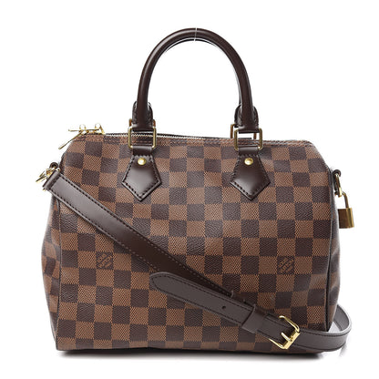Louis Vuitton Damier Ebene Speedy Bandouliere 25 1 of 13