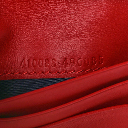 Gucci GG Supreme Monogram Blooms Card Case Wallet Beige Blue Navy Hibiscus Red 7 of 8