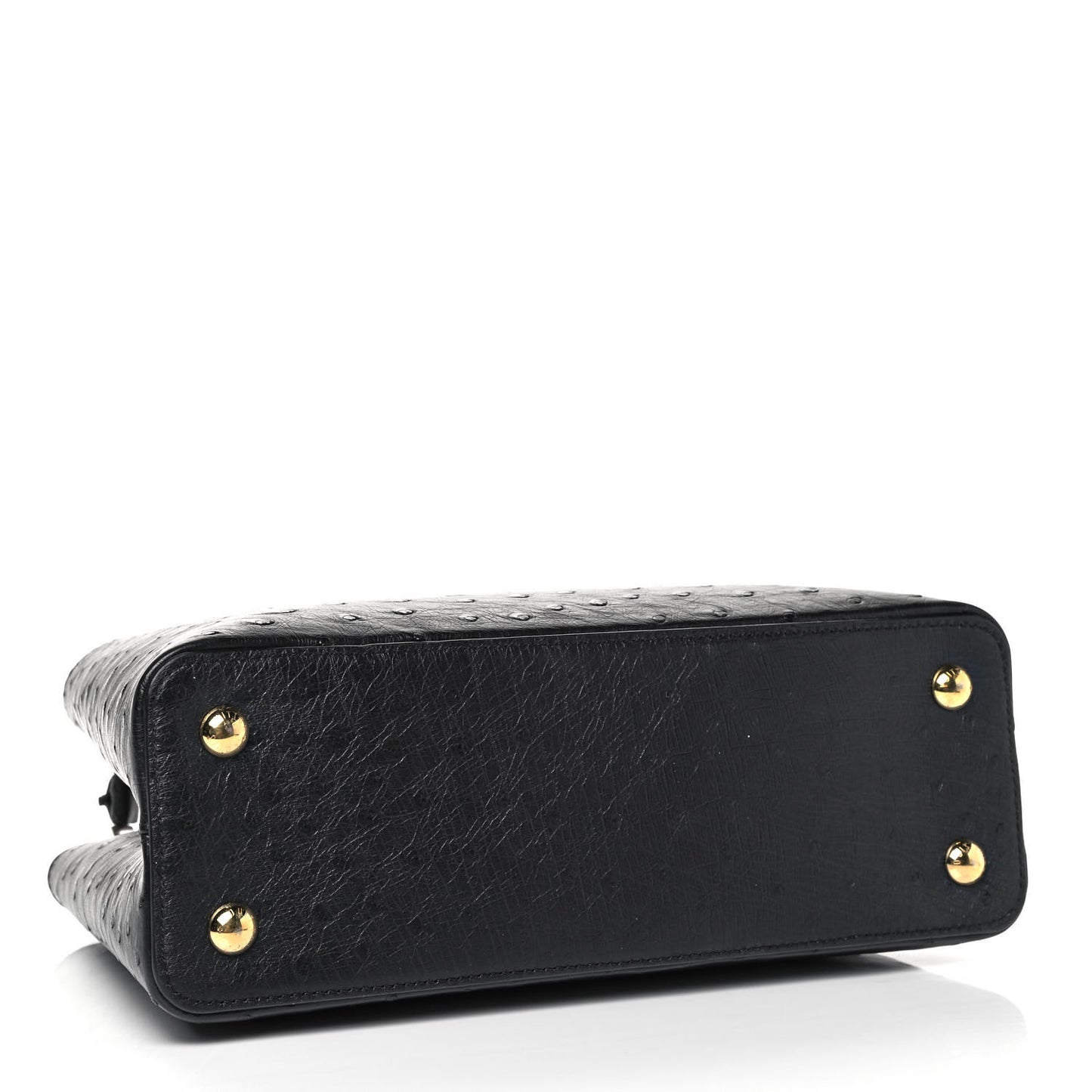 Ostrich Capucines MM Black