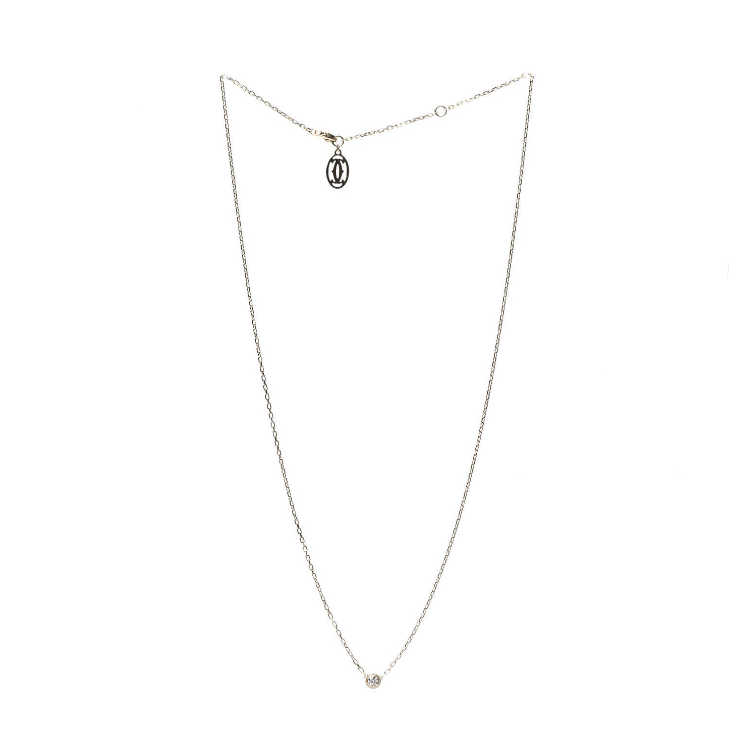 18K Yellow Gold Diamond SM D'Amour Pendant Necklace