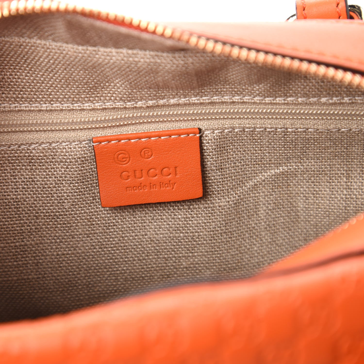 Gucci Soft Microguccissima Small Crossbody Bag Sun Orange 8 of 10