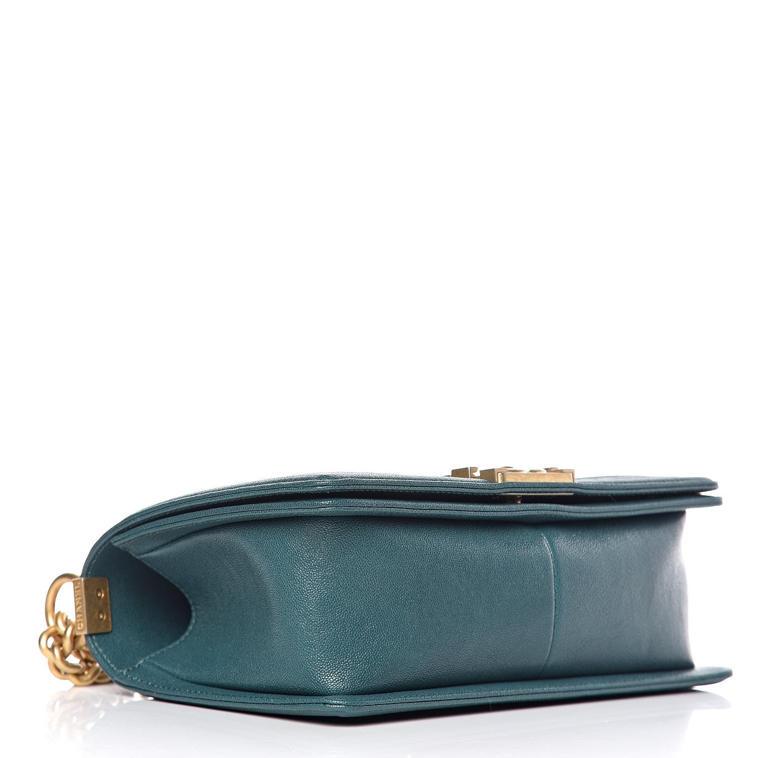 Chanel Caviar Quilted Medium Boy Flap Dark Green 4 of 10