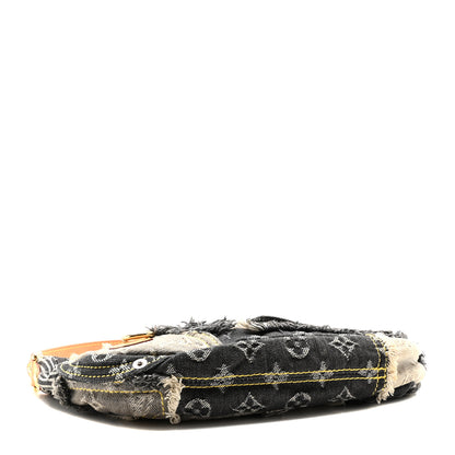 Louis Vuitton Denim Patchwork Pouchy Grey 4 of 9