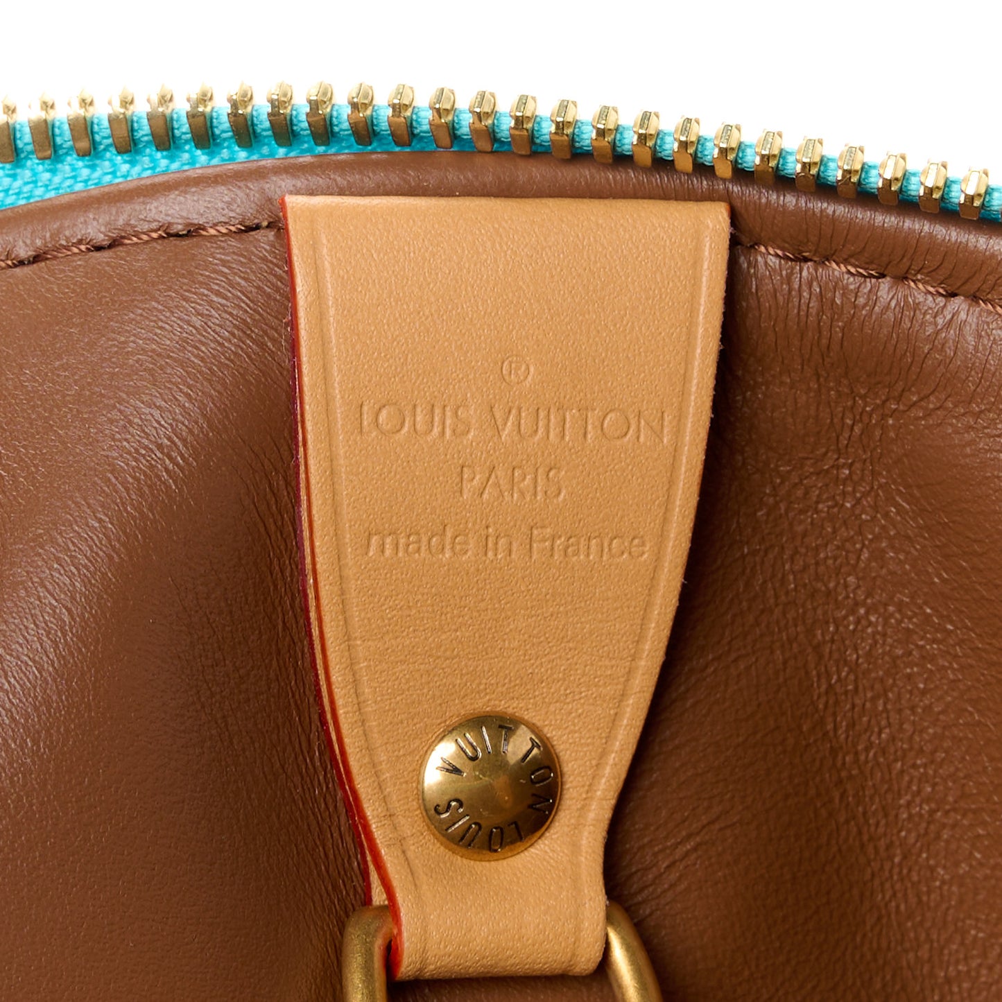 Calfskin Monogram Speedy P9 Bandouliere 25 Turquoise