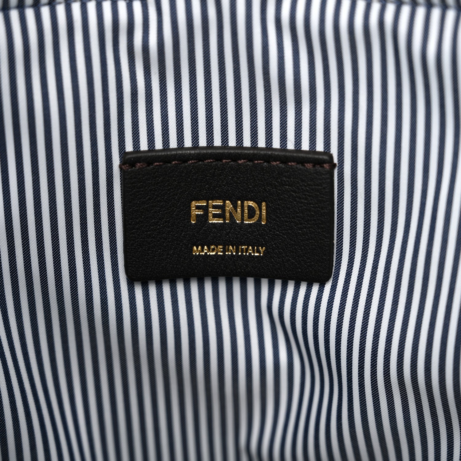 Fendi Nylon Vitello King Logo Step Out Bucket Bag White Rice Mirto 6 of 10
