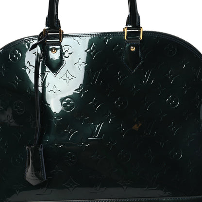 Louis Vuitton Vernis Alma GM Noir Magnetique 7 of 9