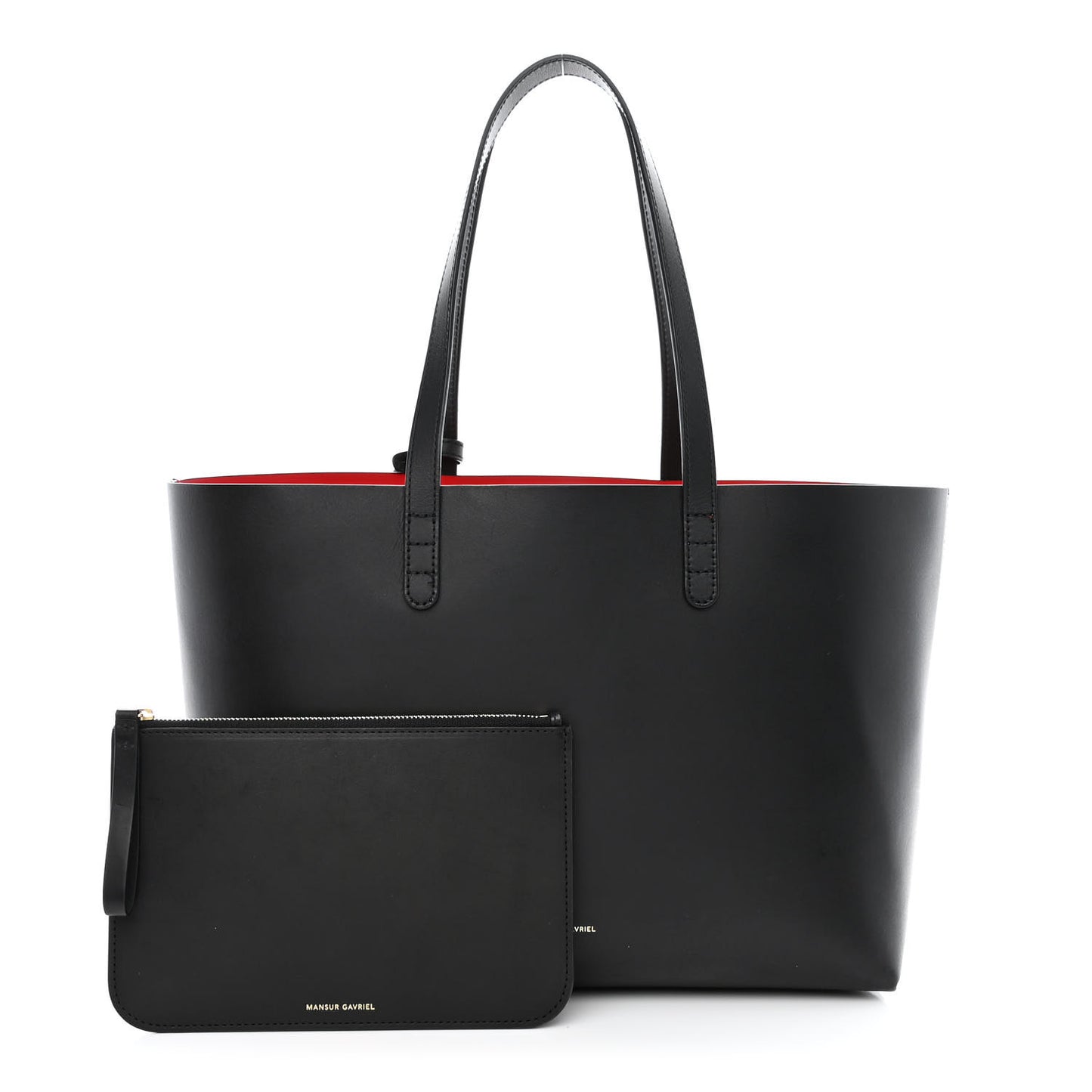 Saffiano Large Shopping Tote Black Flamma