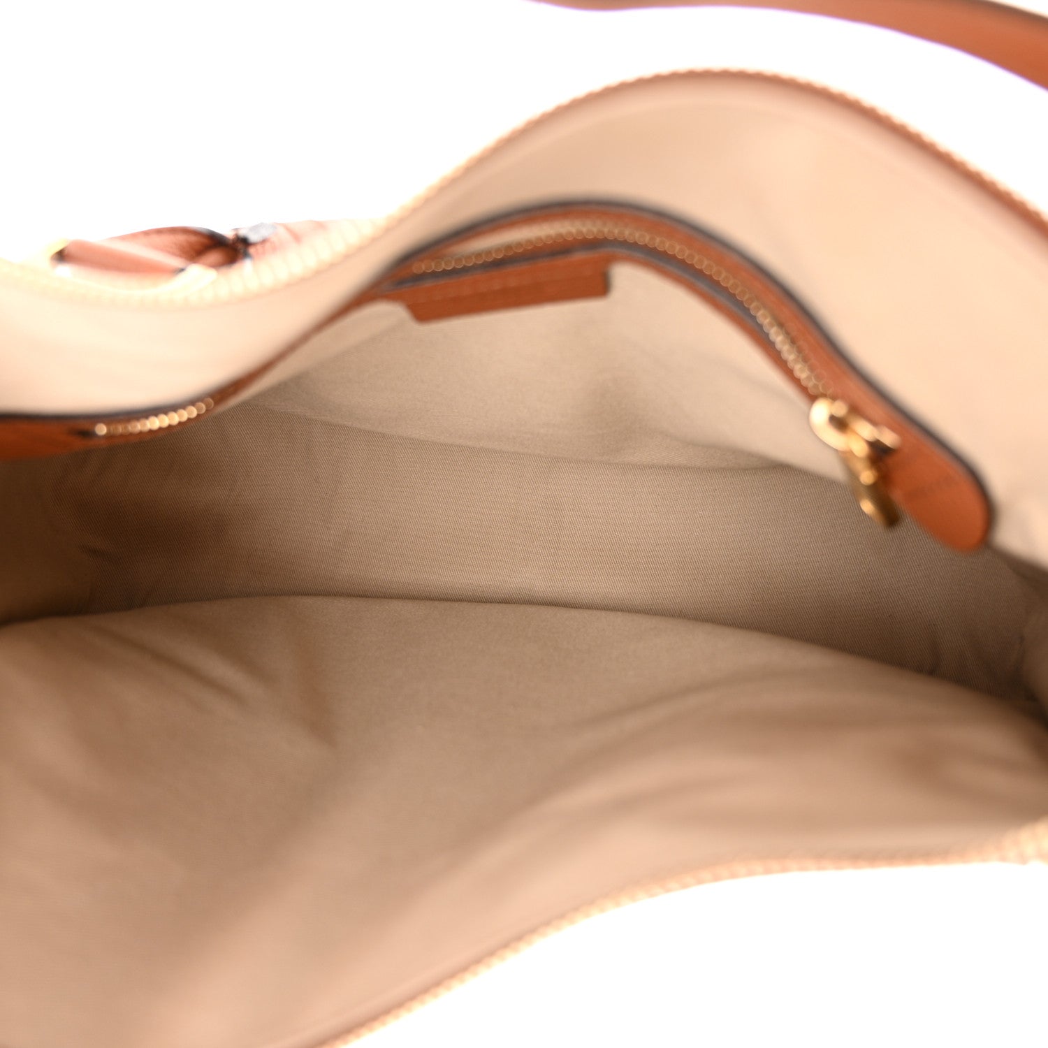 Chloe Calfskin Shearling Medium Marcie Satchel Tan 5 of 13