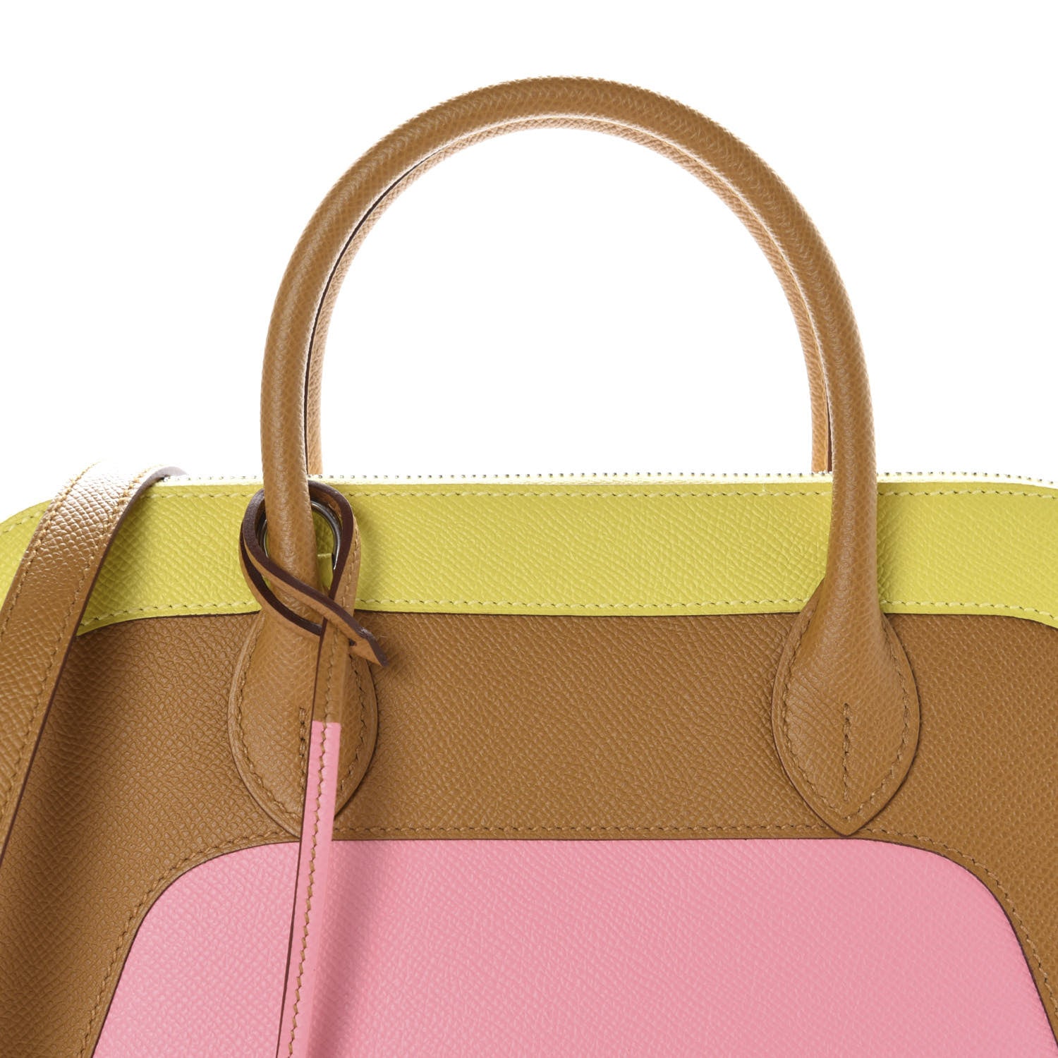 Hermes Epsom 1923 Sunrise Bolide 30 Lime Sesame Rose Confetti Terre Battue 12 of 13