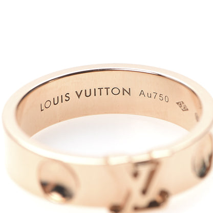 Louis Vuitton 18K Pink Gold Empreinte LV Ring 54 7 4 of 6
