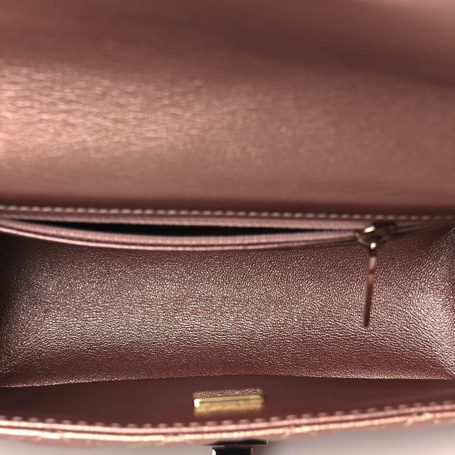 Chanel Metallic Grained Calfskin Quilted 2.55 Reissue Mini Flap Copper Pink 5 of 11