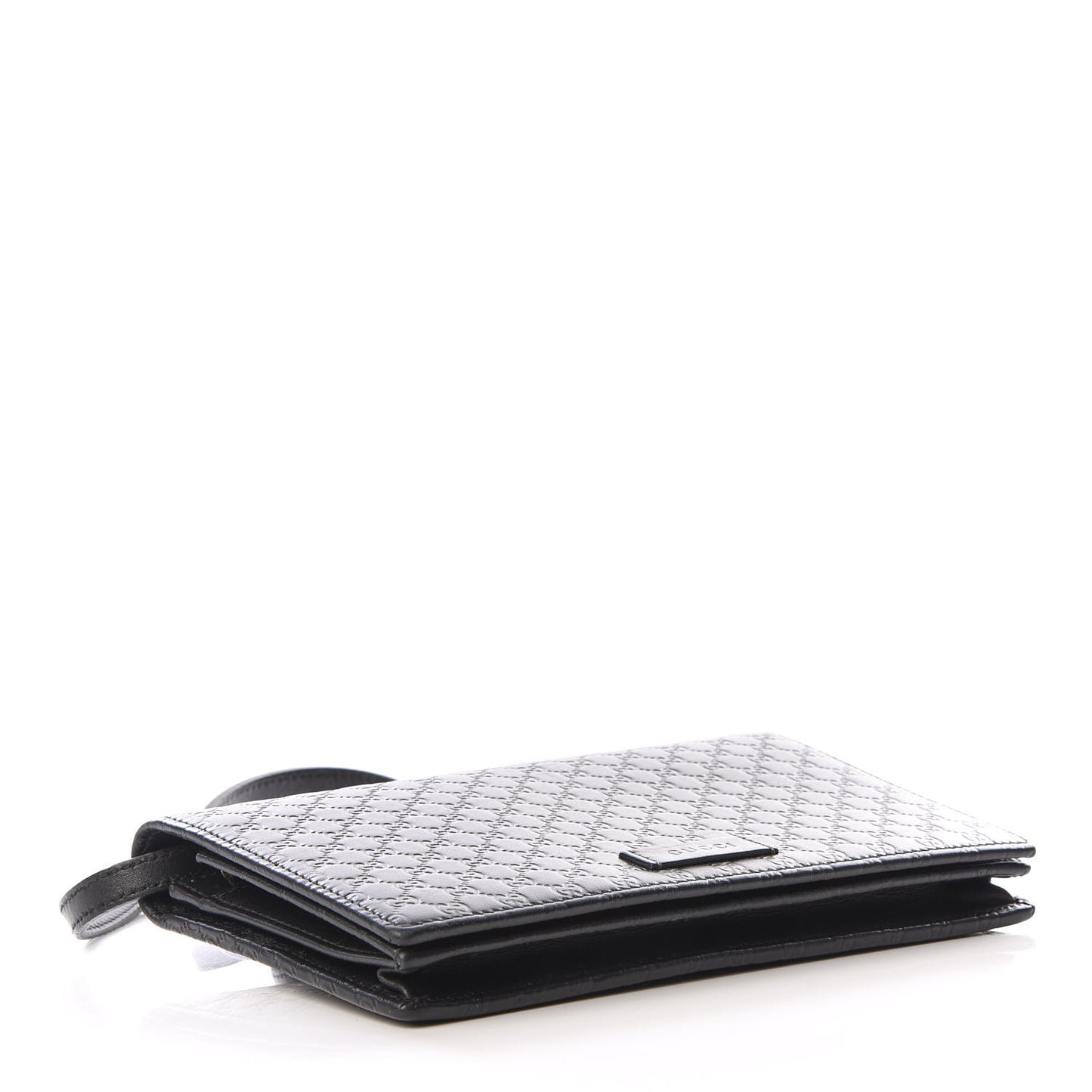 Microguccissima Crossbody Wallet Black