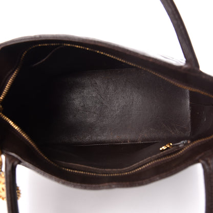 Chanel Caviar Quilted Medallion CC Tote Dark Brown 9 of 21
