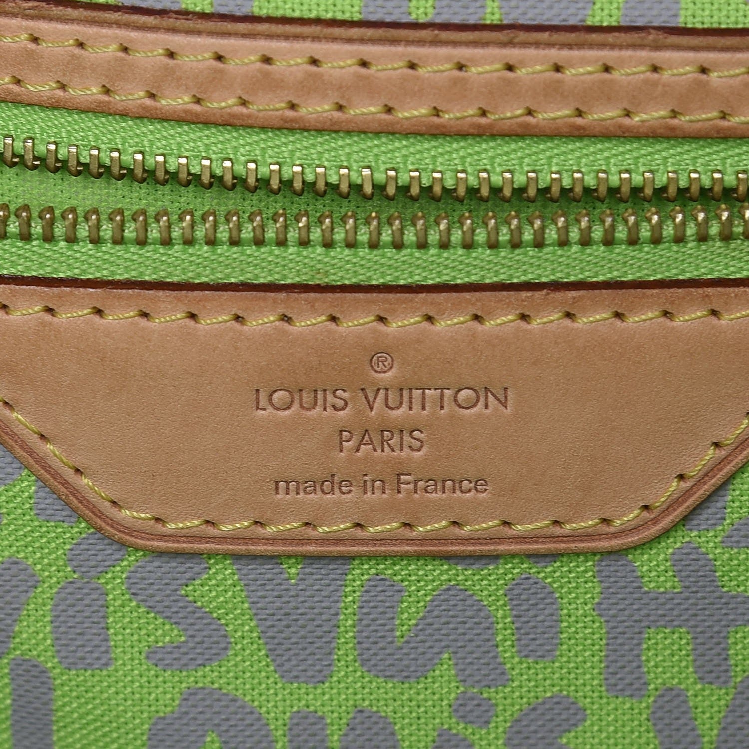 Louis Vuitton Monogram Graffiti Neverfull GM Green 6 of 8