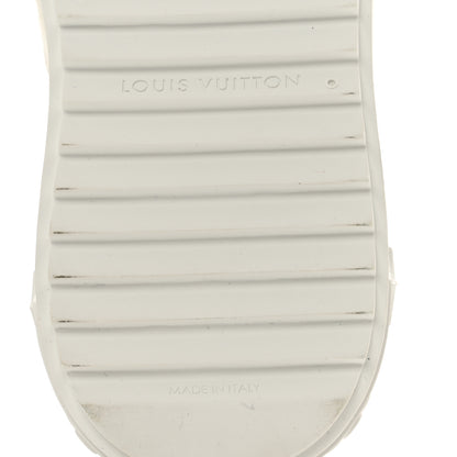 Louis Vuitton Lambskin Embossed Monogram Time Out Sneakers 36 White 6 of 8