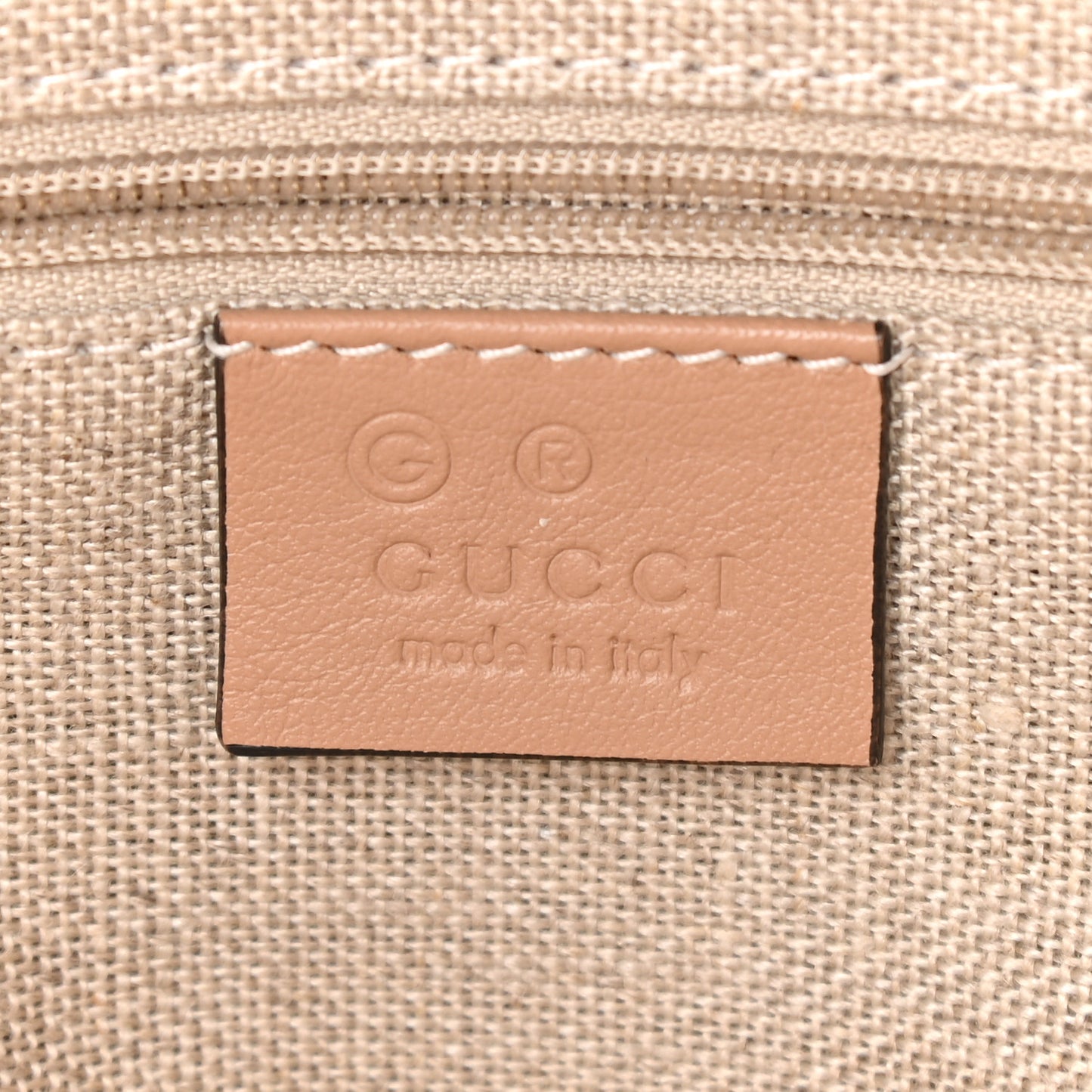 Soft Microguccissima Small Zippered Satchel Camelia