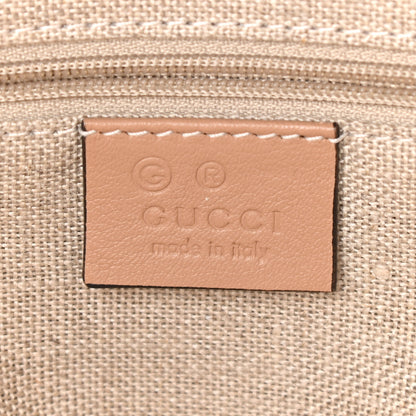 Gucci Soft Microguccissima Small Zippered Satchel Camelia 6 of 9
