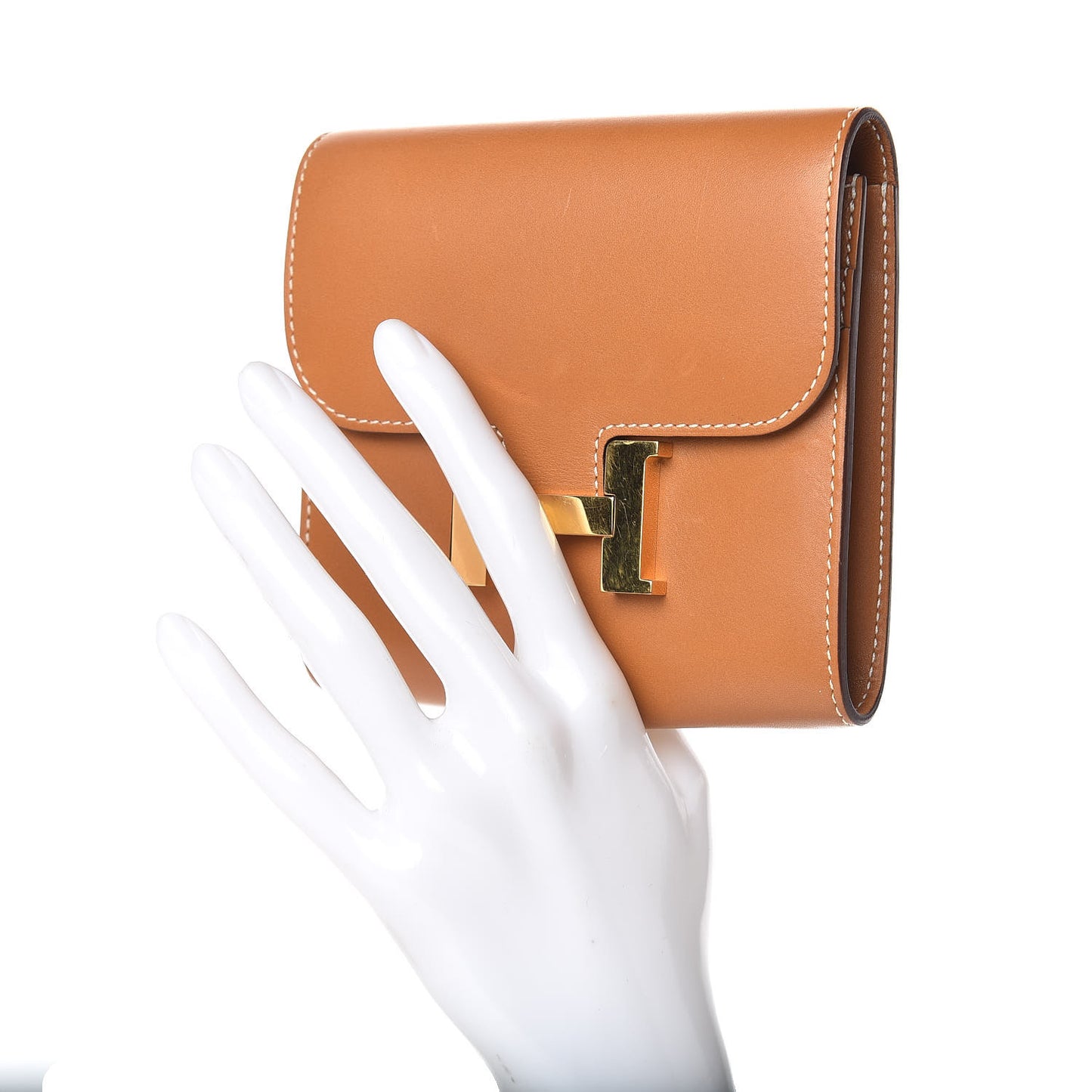 Tadelakt Constance Short Wallet Gold