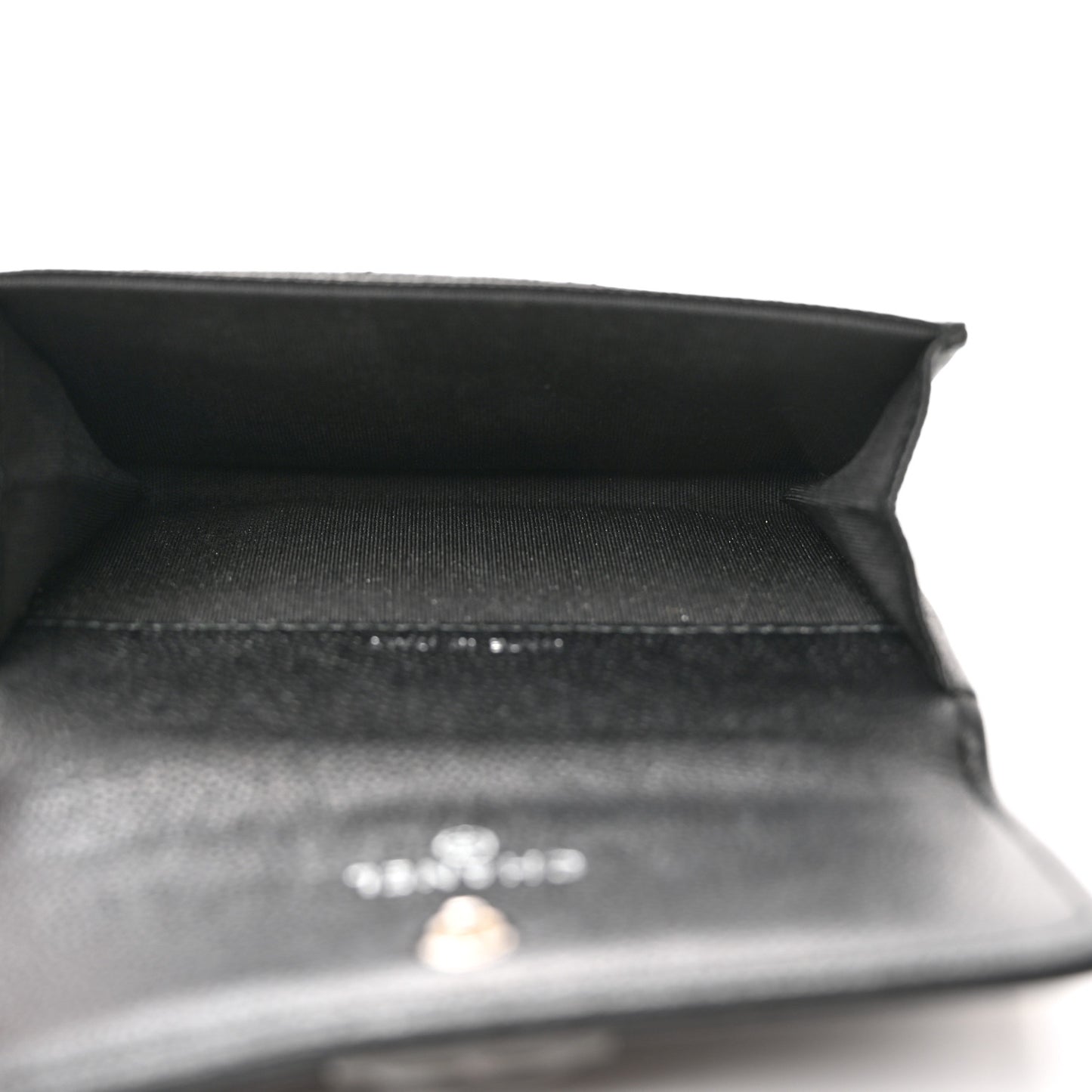 Caviar Quilted Boy Flap Card Holder So Black