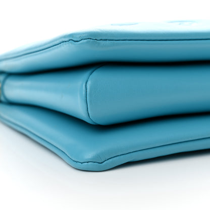 Louis Vuitton Lambskin Embossed Monogram Coussin PM Turquoise 9 of 11