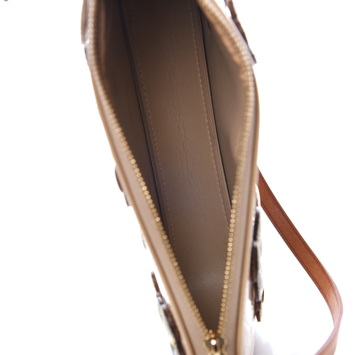 Vernis Lexington Fleurs Pochette Beige