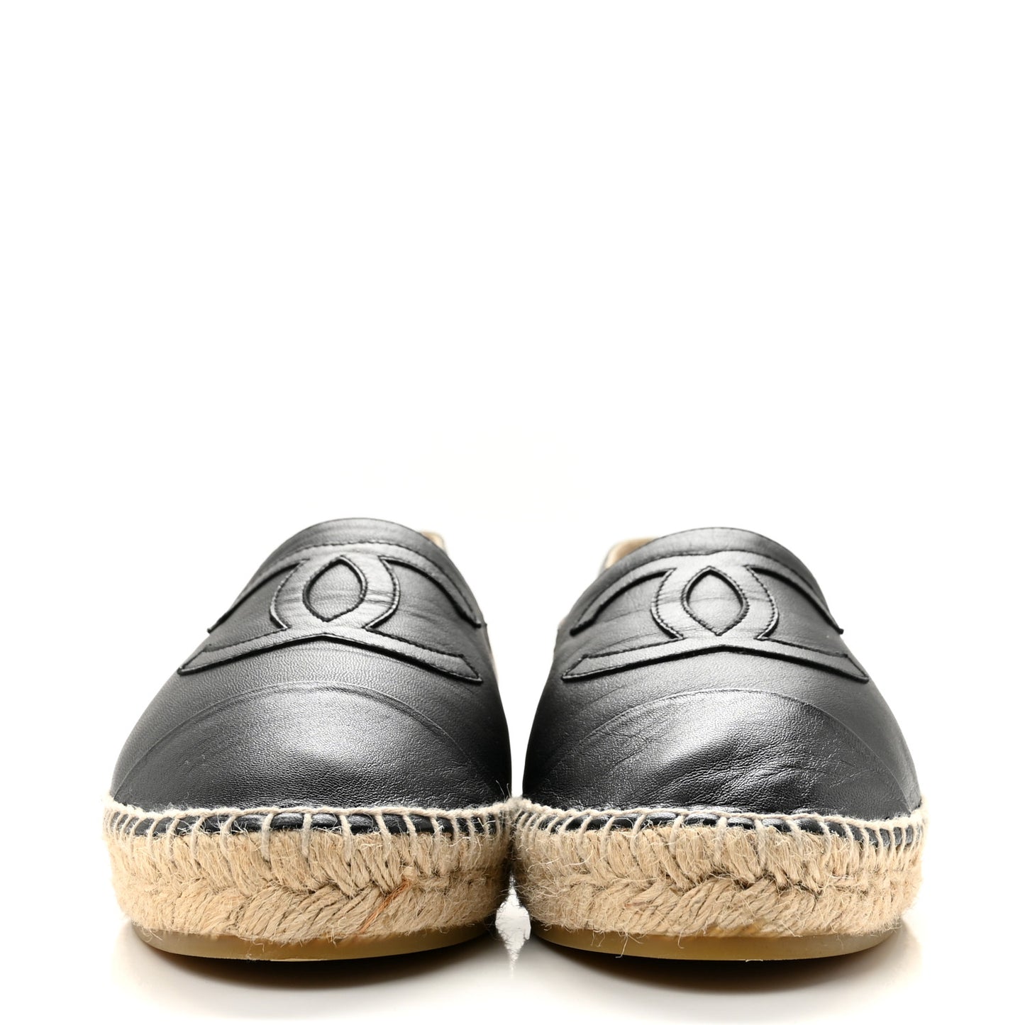 Lambskin CC Espadrilles 41 Black