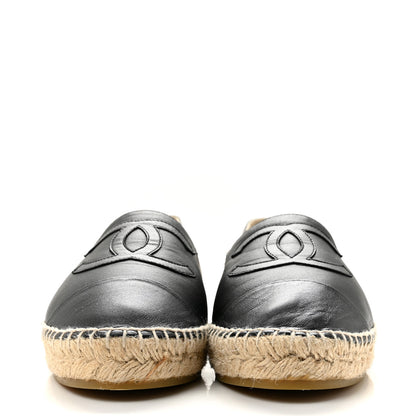 Chanel Lambskin CC Espadrilles 41 Black 3 of 9