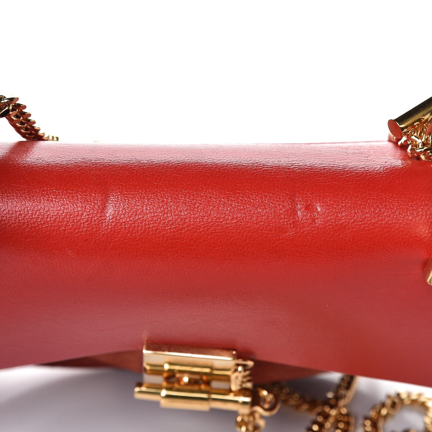 Chloe Lambskin Suede Calfskin Mini Drew Shoulder Bag Paprika Red 10 of 11