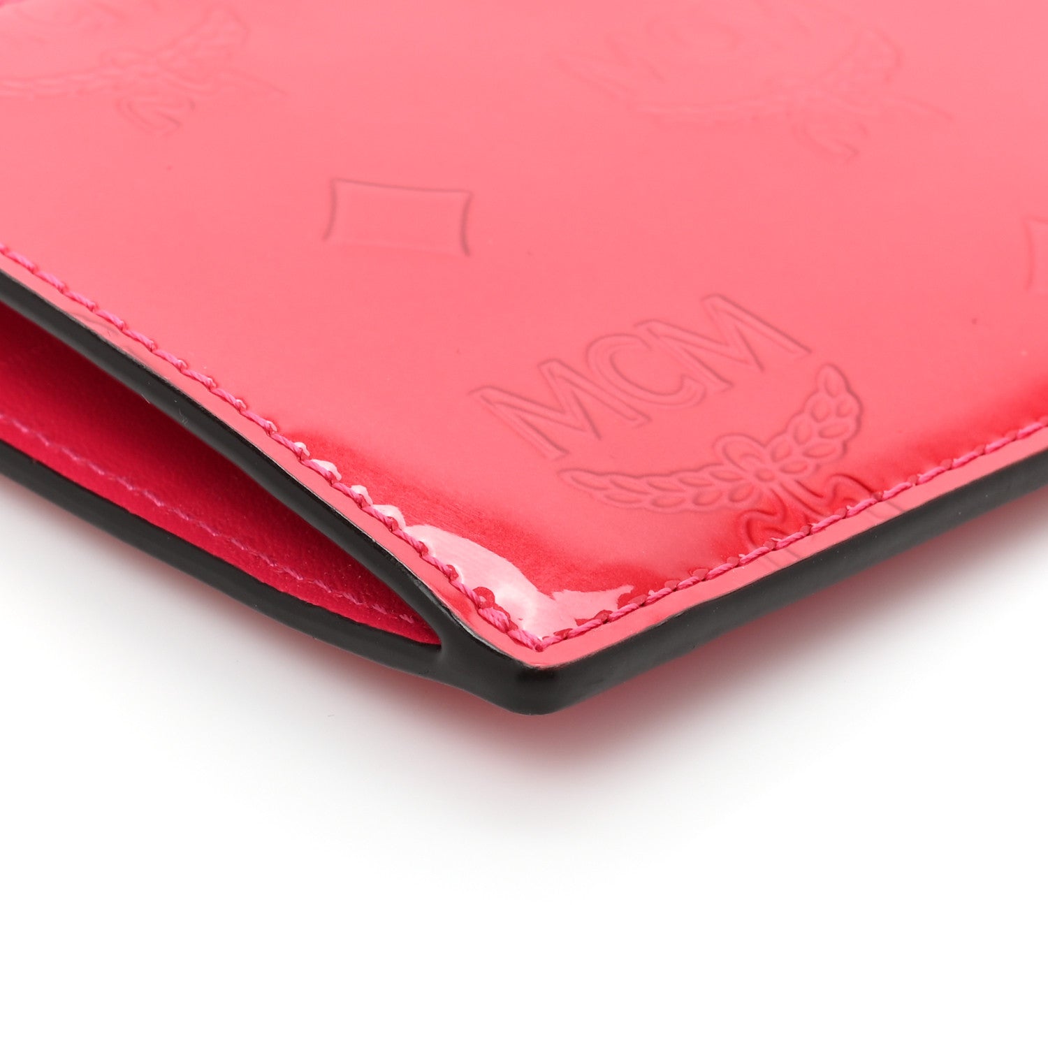 MCM Patent Monogram Key Pouch Red 8 of 9