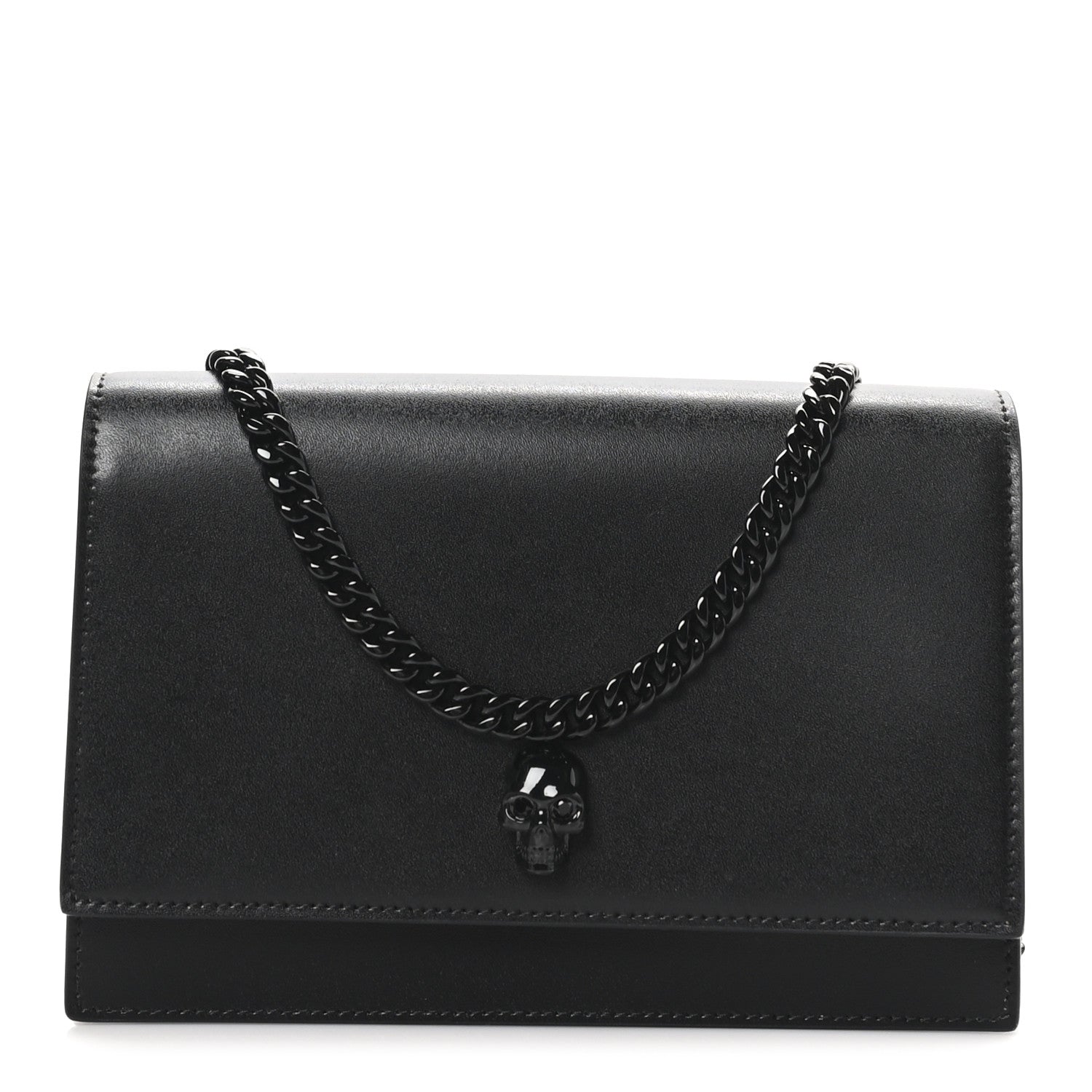 Alexander McQueen Calfskin Skull Small Crossbody Bag Black 1 of 10