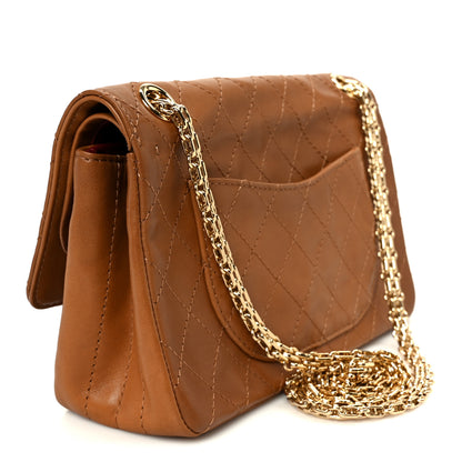 Chanel Lambskin Quilted Crush 2.55 Reissue 225 Flap Camel 3 of 10