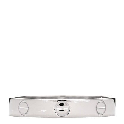 Cartier 18K White Gold 3.5mm LOVE Wedding Band Ring 60 9.25 1 of 4