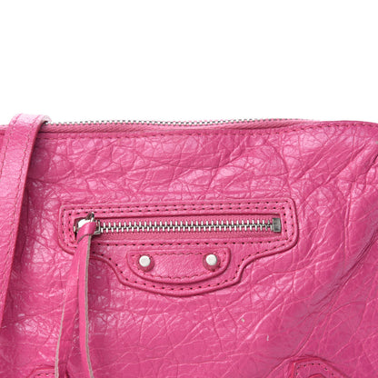 Balenciaga Agneau Arena Classic Silver Hardware XS Reporter Crossbody Rose Flamingo 9 of 9