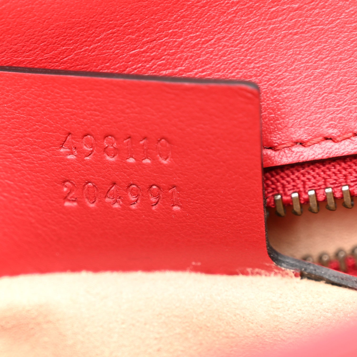 Gucci Calfskin Matelasse Small GG Marmont Top Handle Shoulder Bag Hibiscus Red 7 of 11