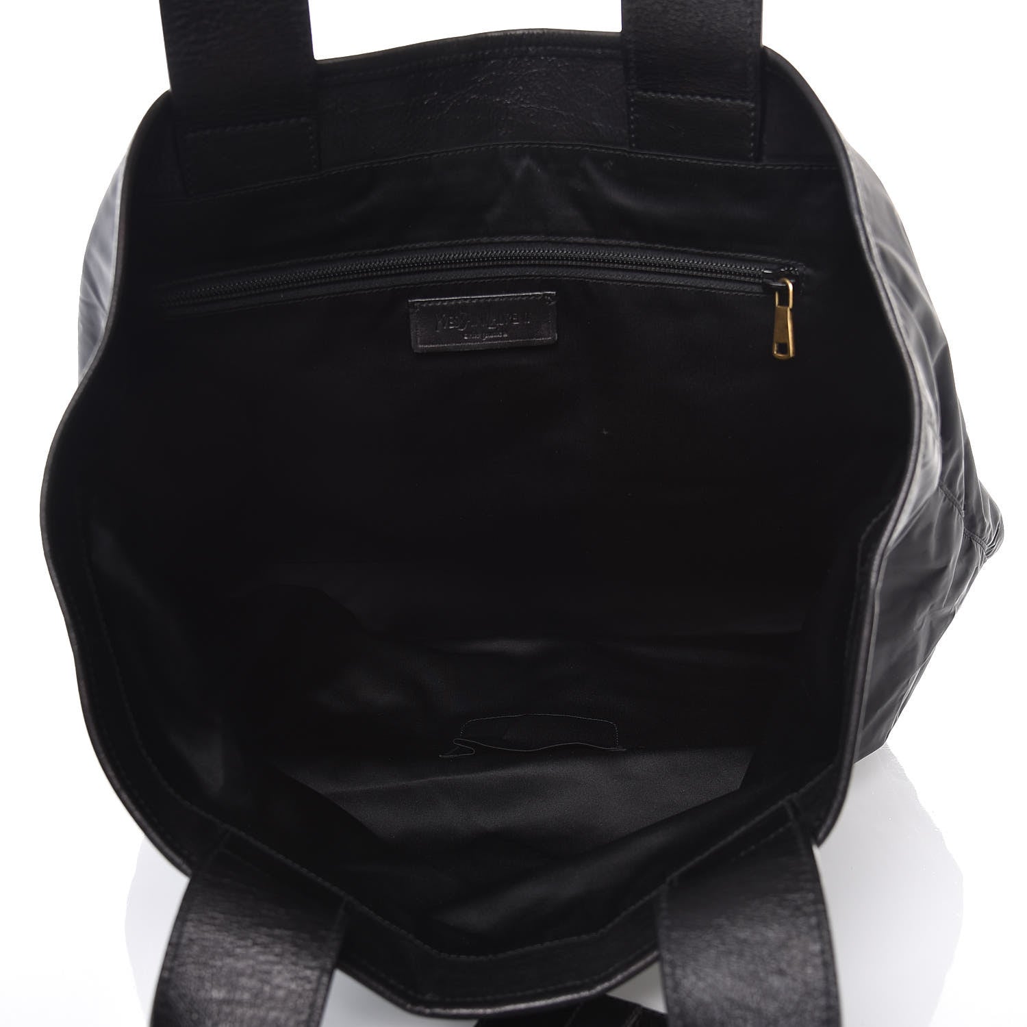 Saint Laurent Satin Tanger Tote Black 5 of 12